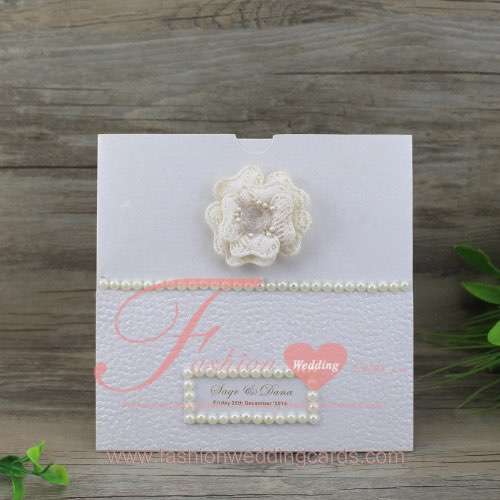 Embossed Pebble Pocket Wedding Invitations 2017